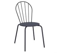 Bolero Adeline Side Chair Slate Blue UV Resistant Indoor Outdoor Use - Set of 4