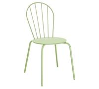 Bolero Adeline Steel Side Chairs Pack of 4, Light Green