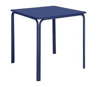 Bolero Adeline Steel Square Table Dark Navy, 700 mm
