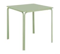 Bolero Adeline Steel Square Table Light Green, 700 mm