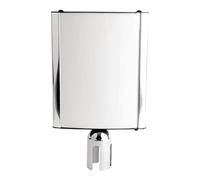 Bolero Aluminium Barrier Post Sign Frame, A4 Portrait, Silver, 300X250X50Mm