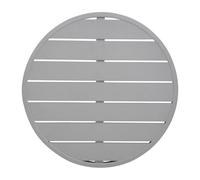 Bolero Aluminium Round Table Top in Light Grey - Corrosion Resistant - 580 mm