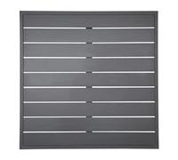 Bolero Aluminium Square Bar Dining Table Top Dark Grey 700mm for Indoor and Outdoor Use FW597