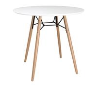 Bolero Arlo Table Round White 798mm
