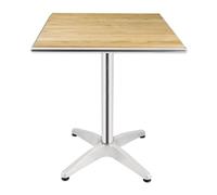Bolero Commercial Square Ash Top Restaurant Table, 720x600x600mm