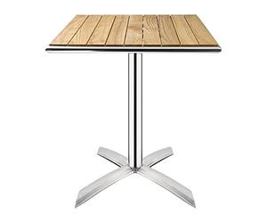 Bolero Ash Wood Flip Top Square Bistro Dining Table, 730x600x600mm