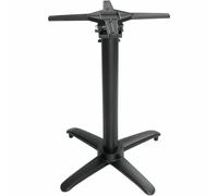Bolero Aluminium Flip Top Table Base, Black