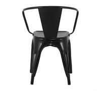 Bolero Bistro Curve Armchairs Black Stackable Indoor Outdoor Use - Pack of 4