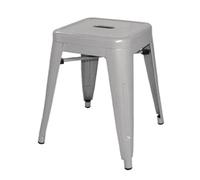 Bolero Bistro Galvanised Steel Low Stool (Pack of 4)