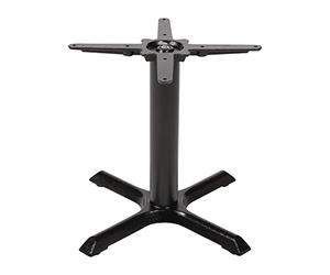 Bolero Black Coffee Height Table Base - Cast Iron, Adjustable Feet, Easy-Assembly Suitable for Indoor and Outdoor GH445