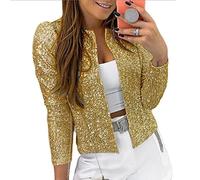 Bolero Cardigans For Women,Ladies Polyester Shiny Sequins Design Bolero Shrugs Cropped Tops Long Sleeve Cardigan Open Front Sheer Shrugs Tops Shoulder Jacket Cloak Evening Party Cover Up For Dresses