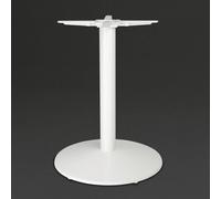 Bolero Cast Iron Round Table Base in White Adjustable Feet Indoor Outdoor Sturdy