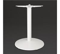 Bolero Cast Iron Round Table Base White