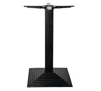 Bolero Cast Iron Step Square Table Base - Durable Design with Adjustable Feet - Perfect for Indoor & Outdoor Use In Restaurants, Homes or Cafes - 720mmx425mmx425mm