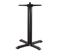 Bolero Cast Iron Table Base Heavy Duty Commercial Restaurant Legs, 8.5kg | Fits up to 800mm round table tops; easy self-assembly design works for both indoor and outdoor pub or bar spaces.