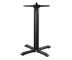 Bolero Cast Iron Table Base Heavy Duty Commercial Restaurant Legs, 8.5kg | Fits up to 800mm round table tops; easy self-assembly design works for both indoor and outdoor pub or bar spaces.