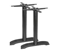 Bolero Cast Iron Twin Leg Table Base, Heavy Duty, 11kg, Pack of 2