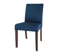Bolero Chiswick Dining Chairs in Blue Wood & Fabric - 910 x 450 x 600 mm