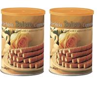 Bolero Chocolate TIN Wafer Sticks Cappuccino, 400g (Pack of 2)