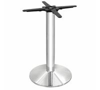 Bolero Chrome Round Tulip Table - Flat Packed - Chrome - 720(H)x430mm