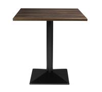 Bolero Commercial Complete Square Table Dark Wood Effect, 700mm, 700 mm