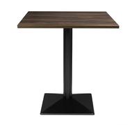 Bolero Complete Table Square Dark Wood Effect, 700 mm