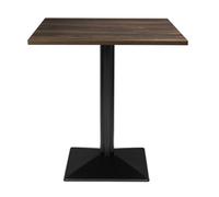 Bolero Complete Table Square Dark Wood Effect 700mm