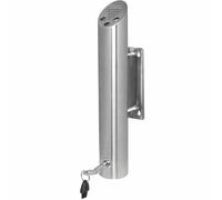 Bolero Cylinder Wall Mounted Ashtray Smoking Cigarette Bin - Easy Emptying
