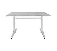Bolero Double Pedestal Table Rectangular 720X1200X600mm Stainless Steel Grey