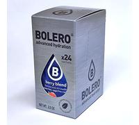 Bolero Drink 24 Sachets 3g Sticks Fruit Prepared Powder Soluble For Fresh Drink in Water Product, 72 grams sweetened stevia (Berry blend)