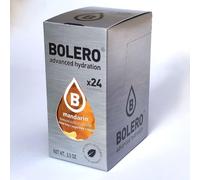 Bolero Drink 24 Sachets 3g Sticks Fruit Prepared Powder Soluble For Fresh Drink in Water Product, 72 grams sweetened stevia (Mandarin)