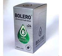 Bolero Drink 24 Sachets 3g Sticks Fruit Prepared Powder Soluble For Fresh Drink in Water Product, 72 grams sweetened stevia (Mojito)