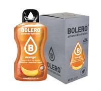 Bolero Drink 24 Sachets 3g Sticks Fruit Prepared Powder Soluble For Fresh Drink in Water Product, 72g Stevia Sweetened (Mango)