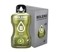 Bolero Drink 24 Sachets 3g Sticks Fruit Prepared Powder Soluble For Fresh Drink in Water Product, 72g Stevia Sweetened (Kiwi)