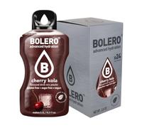 Bolero Drink 24 Sachets 3g Sticks Fruit Prepared Powder Soluble For Fresh Drink in Water Product, 72g Stevia Sweetened (Cherry Kola)