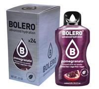 Bolero Drink 24 Sachets 3g Sticks Fruit Prepared Powder Soluble For Fresh Drink in Water Product, 72g Stevia Sweetened (Pomegranate)