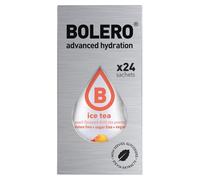 Bolero Drink 24 Sachets 3g Sticks Fruit Prepared Powder Soluble For Fresh Drink in Water Product, 72g Stevia Sweetened (Ice Tea Peach)