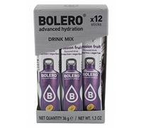 Bolero Drink Sticks Passion Fruit, 12 Sticks to Mix with 500ml of Water, Ideal for Hiking, Travelling, Camping, Hydration, Diabetic