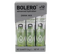Bolero Drink Sticks White Grape, 12 Sticks to Mix with 500ml of Water, Ideal for Hiking, Travelling, Camping, Hydration, Diabetic