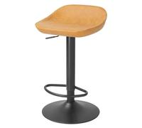 Bolero Enzo Bar Stools Commercial PU Faux Leather Pack of 2, Camel | Sturdy steel frames support busy commercial dining, while ergonomic backrests provide comfort during long evening shifts.