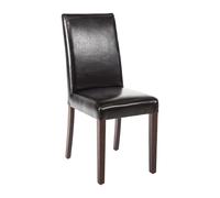 Bolero Faux Leather Dining Chair Black (Box 2) - GF954