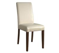 Bolero Faux Leather Dining Chairs Cream 510mm Hotels Restaurants Cafe 2pc