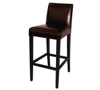 Bolero Faux Leather High Bar Stool Brown (Single) - GG652