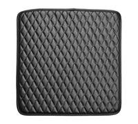 Bolero Faux Leather Stool Cushion Seat Pad FB877, Black, 370x370mm