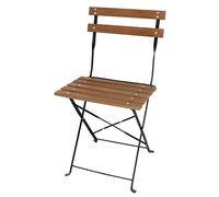 Bolero Faux Wood Bistro Chairs 810X420X440mm Longue Furniture Restaurant 2pc