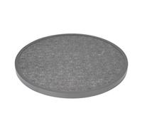 Bolero Fibre Glass Round Table Top Brushed Black 580mm