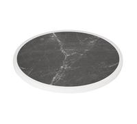 Bolero Dark Granite Effect Outdoor Fibre Glass Table Top White Trim Round 580mm