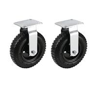 Bolero Fixed Wheels for Luggage Cart CF132, 11kg AG638 | Heavy duty castors ensure smooth mobility and steady transport for heavy commercial luggage trolley loads.