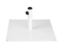 Bolero Flat Metal Parasol Base White - 18kg