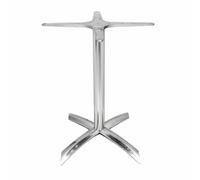 Bolero Flip Top Aluminium Table Base Silver Bar Cafe Compact Furniture